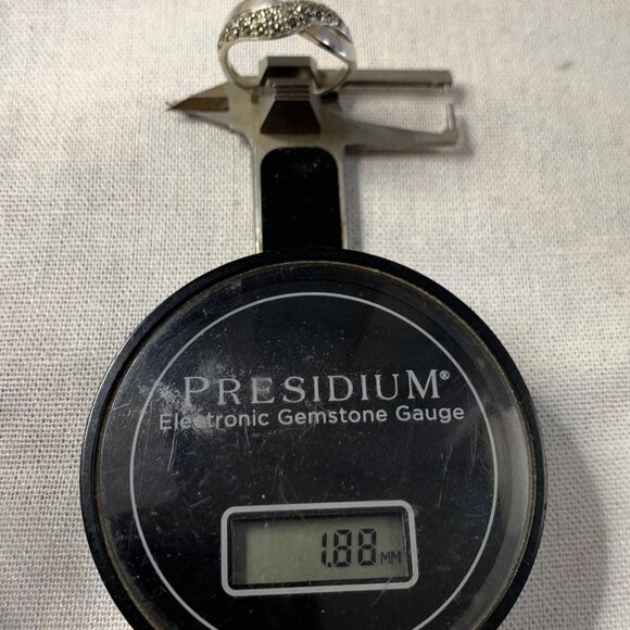 Sterling Silver 925 Marcasite Open Twist Design Tapered Band Ring Size 8 - Picture 8 of 10